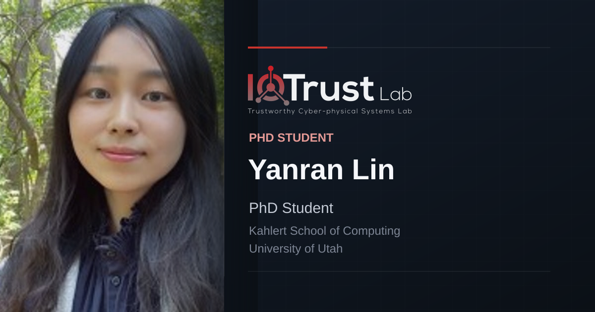 Yanran Lin | IoTrust Lab
