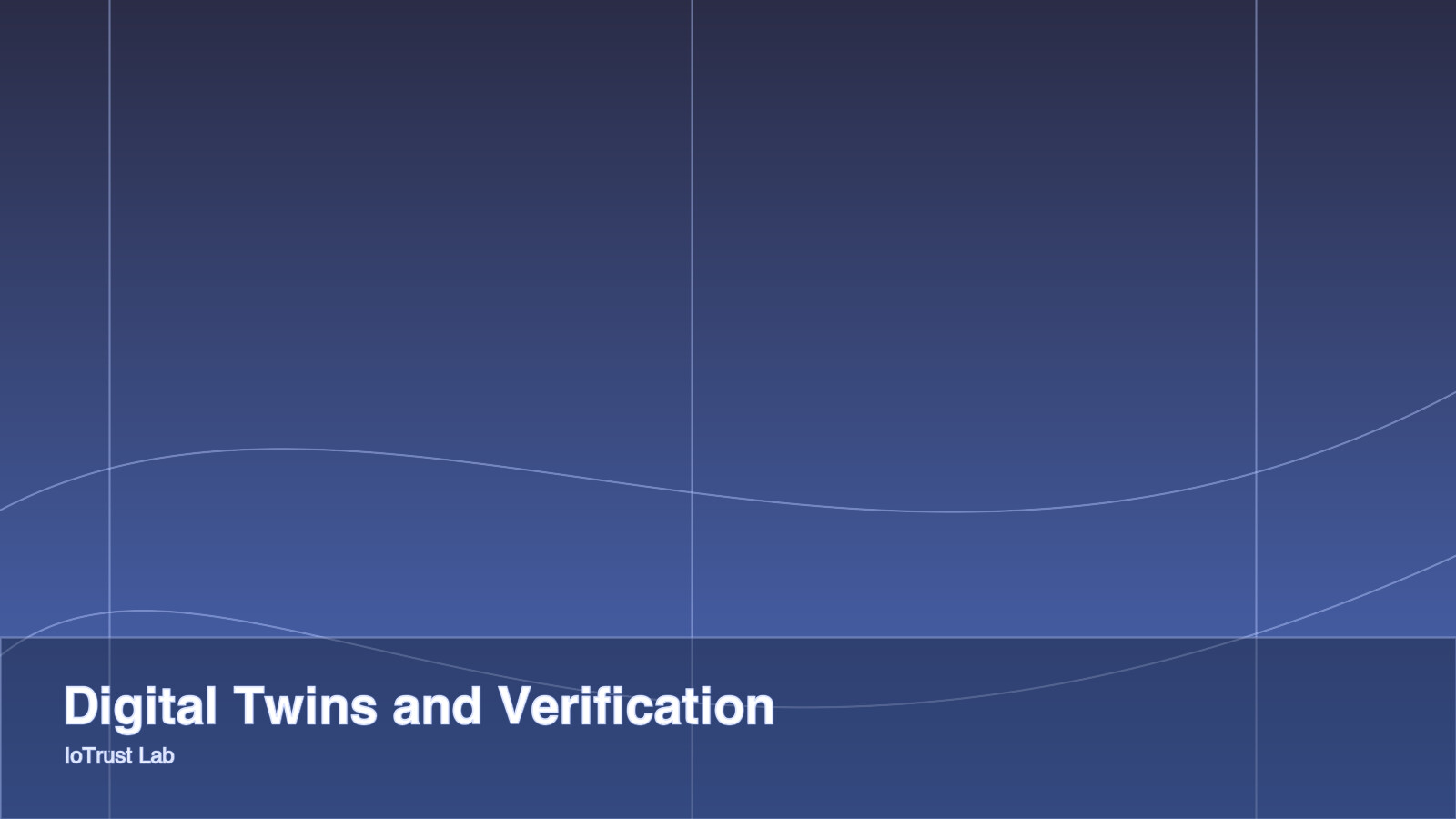 Digital Twins & Formal Verification